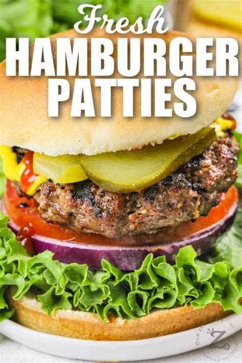 Easy Hamburger Patties Recipe Homemade Hamburgers Juicy Hamburgers