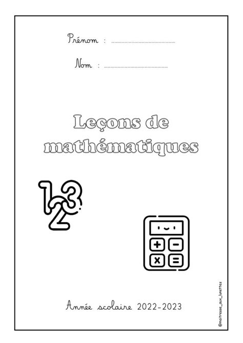 Aventurier Automatique Instant Exemple Page De Garde Cahier Maigre