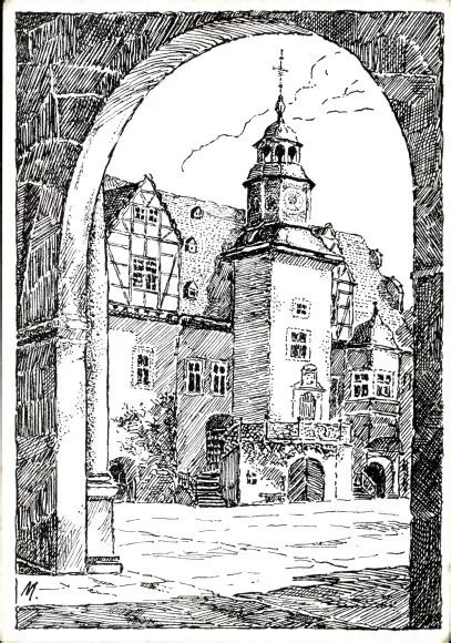 K Nstler Ak Weilburg An Der Lahn Hessen Schloss Eur