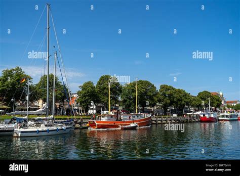 Warnemuende Rostock Germany July The View Of The Berths