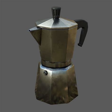 3D model Mokka coffee maker VR / AR / low-poly | CGTrader