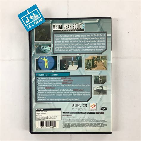 Metal Gear Solid 2: Substance - (PS2) PlayStation 2 [Pre-Owned] | J&L Game