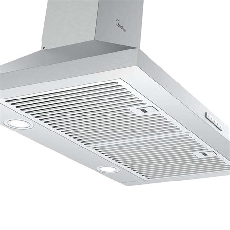 Midea 30 In Pyramid Range Hood 450 CFM Stainless Steel