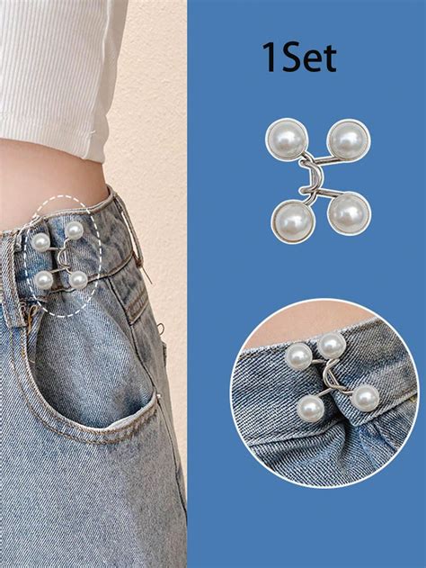 Set Of Pant Waist Tightener Instant Jean Buttons For Loose Jeans