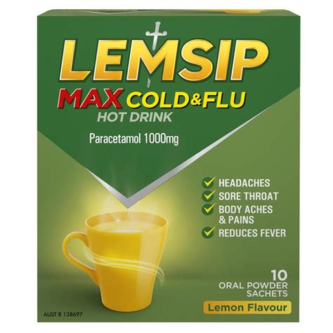 Buy Lemsip Max Cold And Flu Multi Lemon Pk Relief Hot Drink Online At Chemist Warehouse