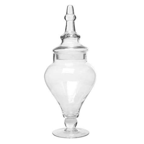 Designer Clear Glass Decorative Apothecary Jars Myt