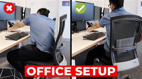 How To Set Up Your Desk Ergonomically Youtube