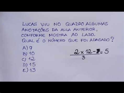 MATEMÁTICA BÁSICA 87 ERRAM ESSA QUESTÃO QUAL É O NÚMERO QUE FOI