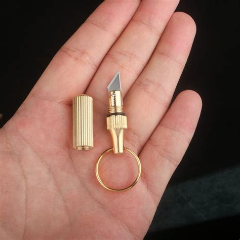 Brass Capsule Mini Knife Multi Functional Portable Edc Tool Outdoor