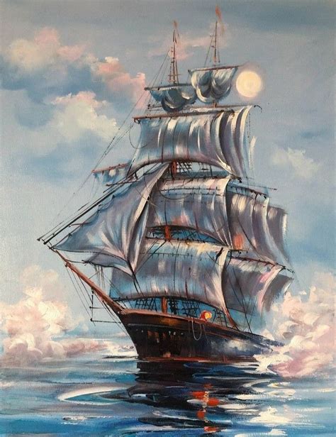 Pin By Rentsamo Murry On Boat Artwork Sea Painting Sailing Wall Art