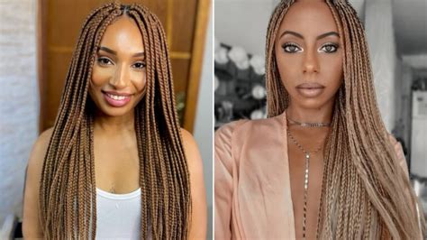 Blonde Box Braids Looks Giving Golden Goddess Vibes