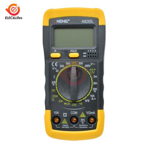 A L Lcd Digital Multimeter Ac Dc Voltage Diode F Grandado