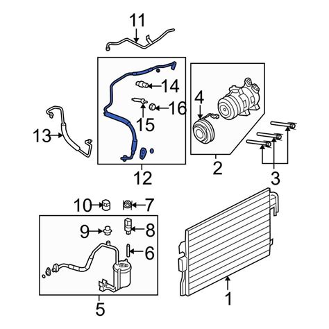 Ford OE BL8Z19867A A C Refrigerant Suction Hose