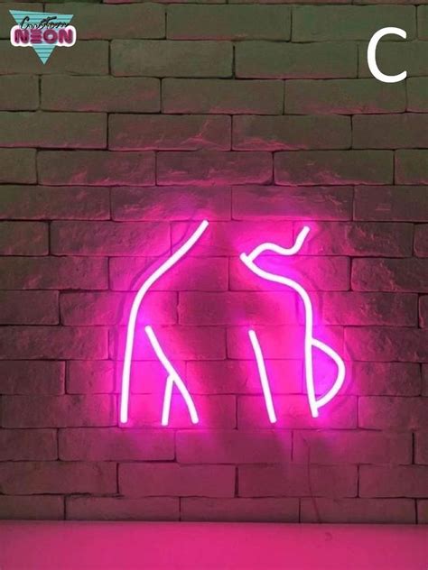 Sexy Girls Neon Sign Custom Neon Sign Neon Decorations Etsy Neon Signs Neon Light Art Neon