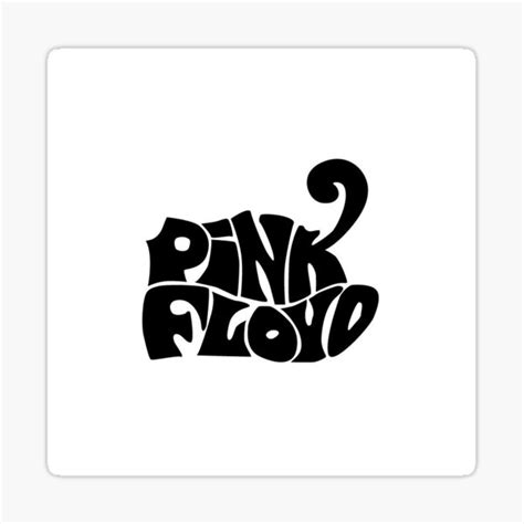 Pink Floyd Logo Design Sticker By Gabbbharing Redbubble