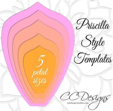 Diy Giant Flower Templates Diy Large Paper Flower Kit Svg Etsy