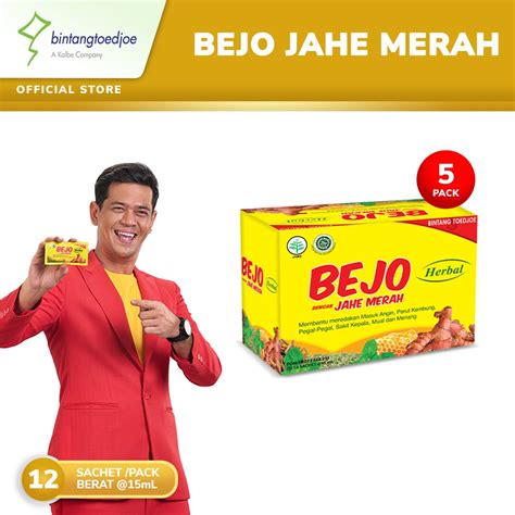 jual bejo jahe merah  pack  sachet shopee indonesia