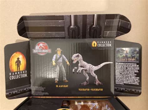 Juego De Figuras Velociraptor Colecci N Jurassic Park Hammond Del Dr