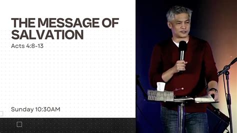 The Message Of Salvation Stable Sure Week 2 Pastor Ritchie Llanto