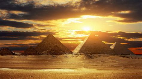 Pyramid Egypt, pyramid, Egypt, sunlight, clouds HD wallpaper | Wallpaper Flare