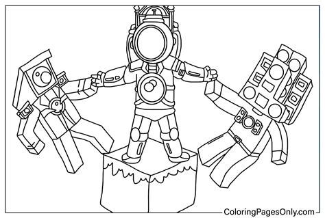 17 Titan Clock Man Coloring Pages - ColoringPagesOnly.com