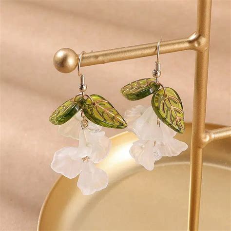 Resin Flower Earrings