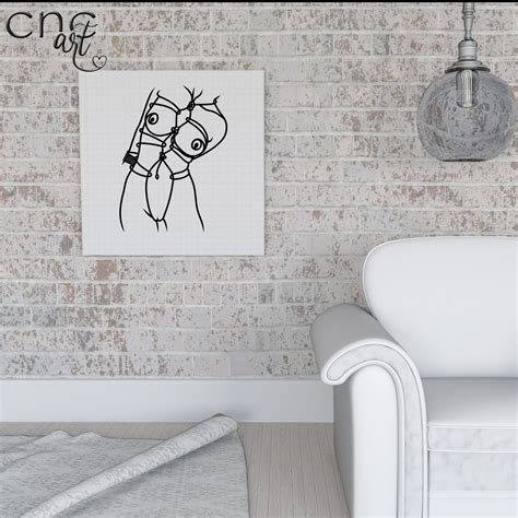 Bondage Girl Svg Nude Line Art Digital Bondage Girl Art Shibari Art Print Line Printable Art