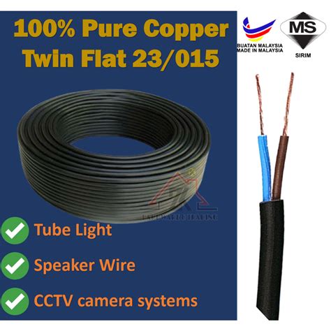 Pure Copper Pvc Twin Flat Flexible Wire X Core Cable