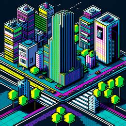 Pixel Art City PNG and Pixel Art City Transparent Clipart Free Download ...