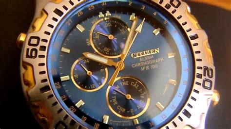 Citizen Alarm Chronograph Wr100 Youtube