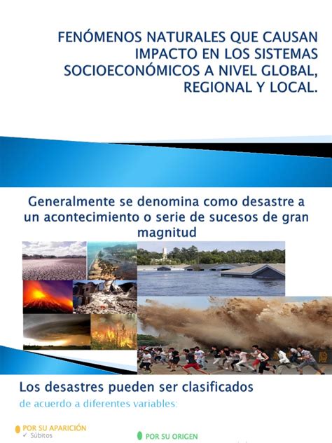 Fenómenos Naturales Que Causan Impacto en Los Sistemas | PDF