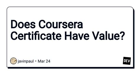 Javarevisited On Twitter RT Javinpaul Does Coursera Certificate