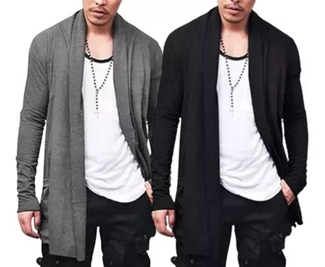 Kit 2 Blusa De Frio Cardigan Masculino Swag Sobretudo Ca2 Frete grátis