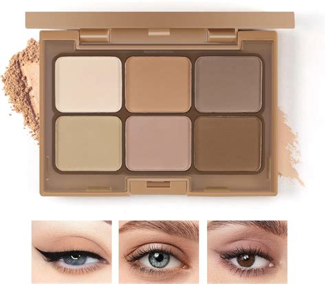 Boobeen 6 Colors Nude Eyeshadow Palette Matte Shimmer Eyeshadow Makeup
