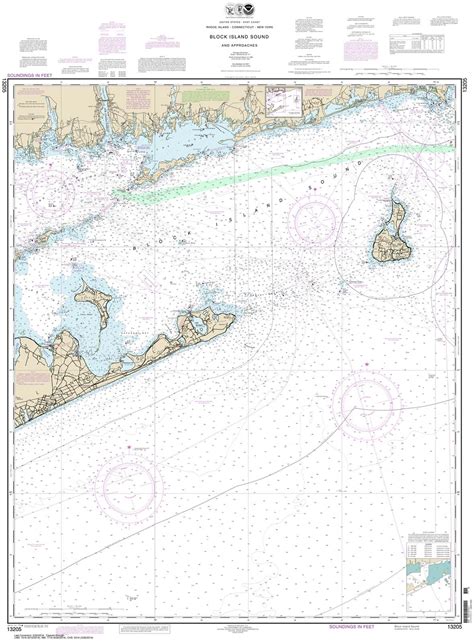 Block Island Sound and Approaches - 13205 - Nautical Charts