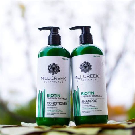 Ready Stocks Mill Creek Botanicals Biotin Hair Growth Shampoo Conditioner 14 Fl Oz 414ml