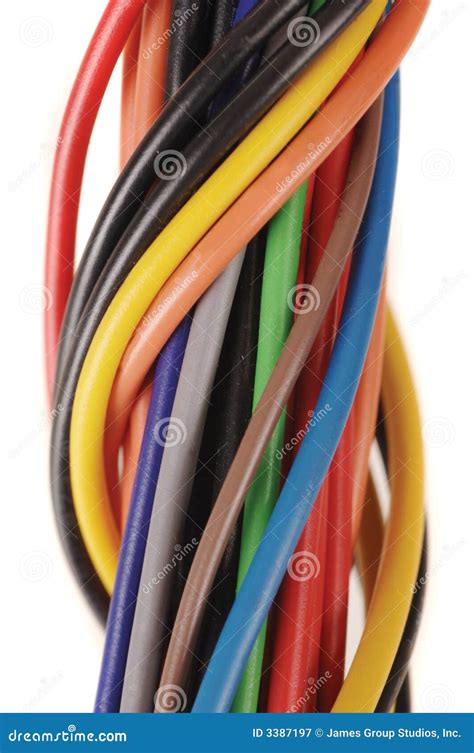 cable bundle stock image image  connection wires twisted