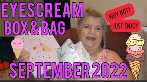 Eyescream September 2022 Box And Bag YouTube