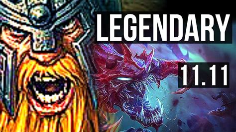 Olaf Vs Cho Gath Top Legendary Games M Mastery