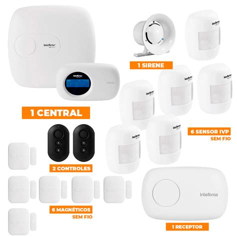 Kit De Alarme Intelbras Central Amt E C Sensores