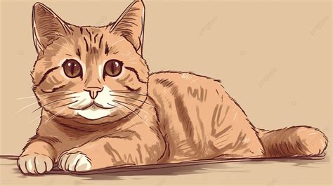 Orange Tabby Cat Drawing