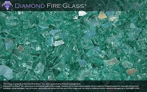 Blue Green Reflective Fireplace Glass 60 Lbs Patio Lawn And Garden