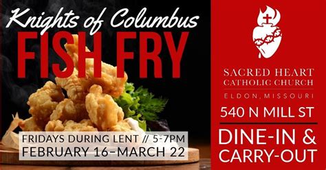 Lenten Fish Fry Sacred Heart Catholic Church Eldon 16 February 2024