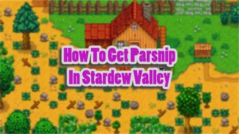 How To Get Parsnip Seeds In Stardew Valley