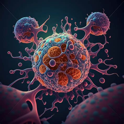 Premium AI Image | A 3d illustration of a virus with a microscope and a ...