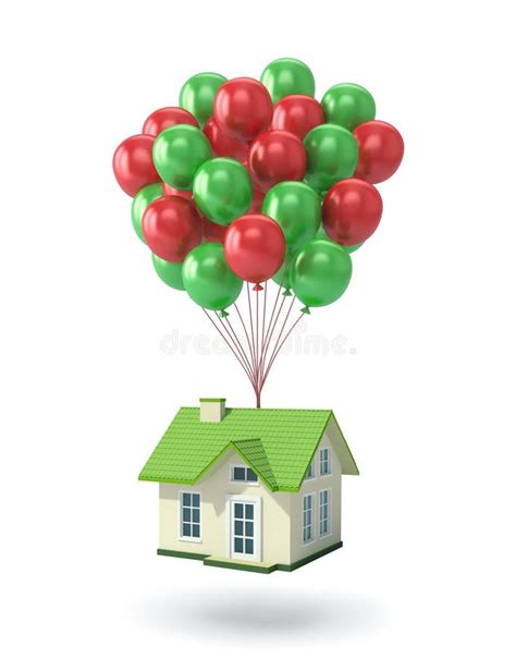 Flying House Stock Illustration Illustration Of Home 16931382