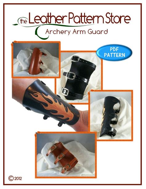 PATTERN Archery Arm Guard PDF Pattern for Leather Leathercraft Pattern ONLY - Etsy