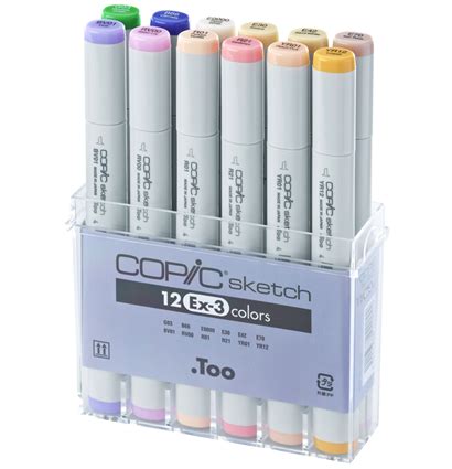 Copic Sketch EX-3 12 набор маркеров с кистью в кейсе 10 281 руб. не ...