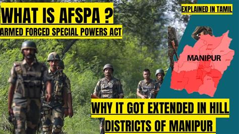 What Is Afspa Why It Has Been Extended In The Hill District Of