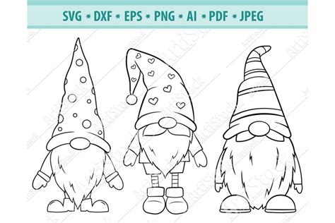 Gnome SVG Cute Garden Gnome SVG Nordic Gnome 1030414